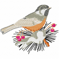 Small Birds Embroidery Design 11